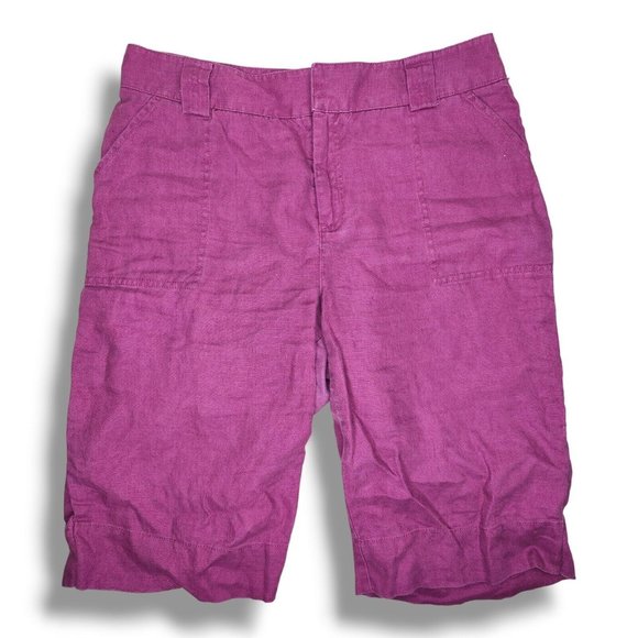 Eddie Bauer Shorts Eddie Bauer Womens Sz 2 Purple Mercer Fit 10